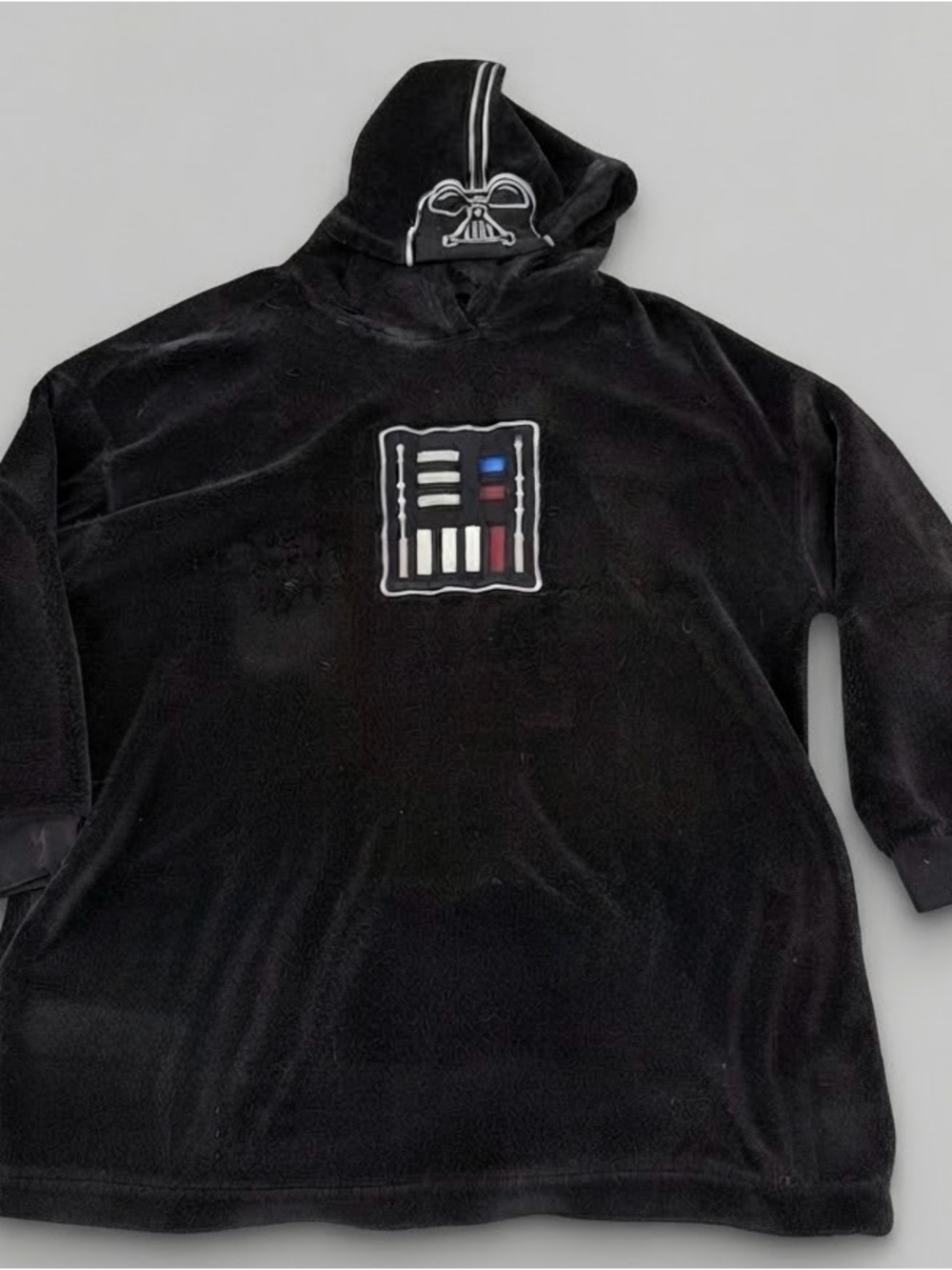 Gap Kids x Star Wars Darth Vader Plush Hooded Sleep Shirt Black Size 10